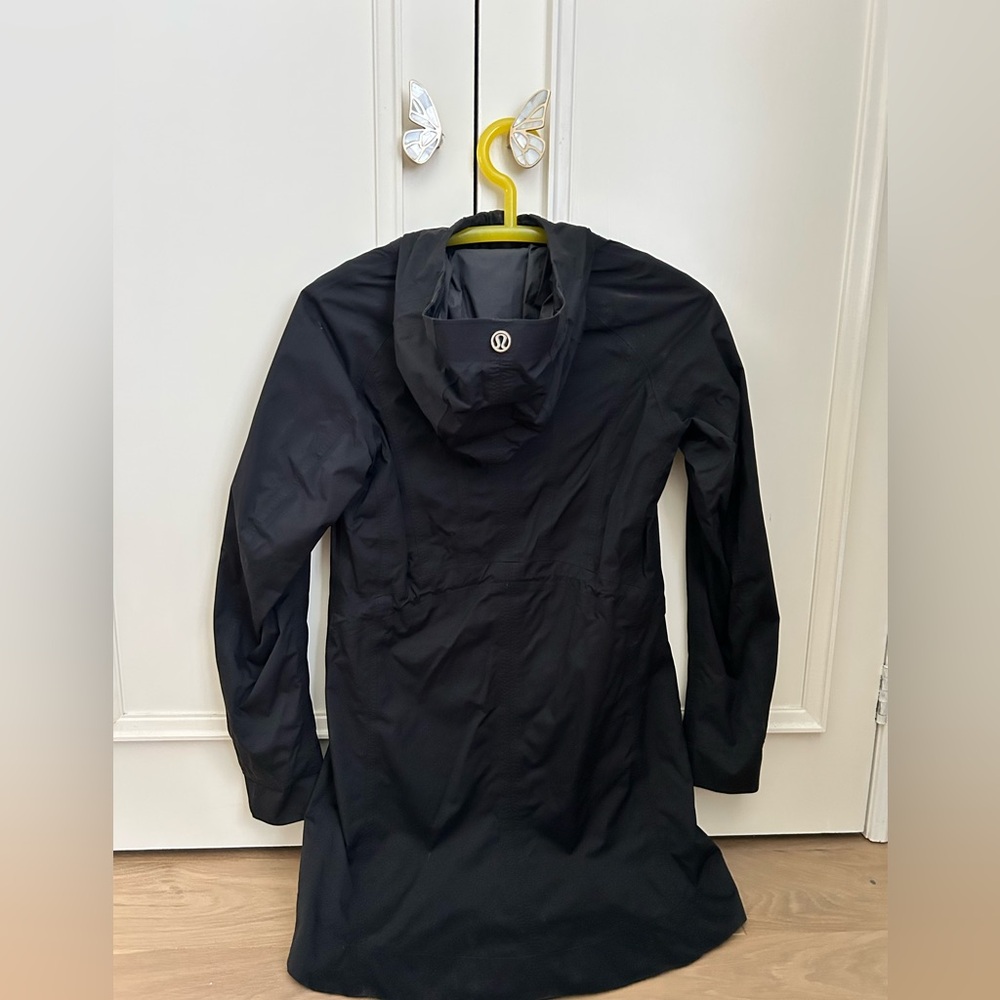 Lululemon Rain Rebel Jacket - Black, Silver Hardware, Size 2*